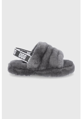 Ugg Детски вълнени пантофи в сиво - Pepit.bg