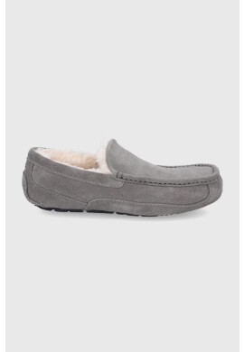 Ugg Кожени чехли в сиво - Pepit.bg