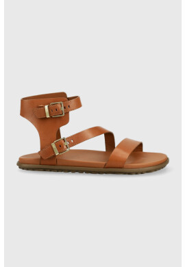 Ugg Кожени сандали Solivan Strap в кафяво - Pepit.bg