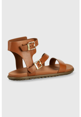 Ugg Кожени сандали Solivan Strap в кафяво - Pepit.bg