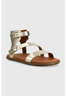 Ugg Кожени сандали Solivan Strap в златисто 1128632 - Pepit.bg