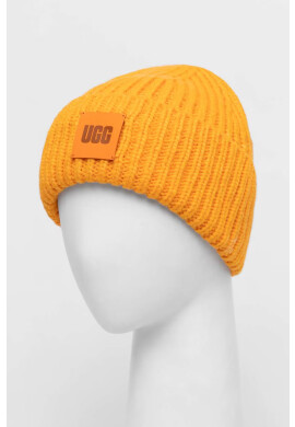 Ugg Шапка с вълна в синьо от плътен трикотаж - Pepit.bg