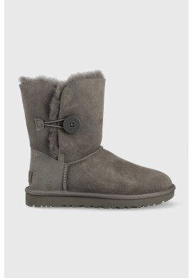 Ugg Велурени апрески Bailey Button в сиво - Pepit.bg