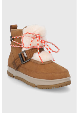 Ugg Велурени апрески в кафяво - Pepit.bg