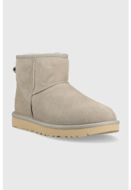 Ugg Велурени апрески W Classic Mini Ii в сиво - Pepit.bg