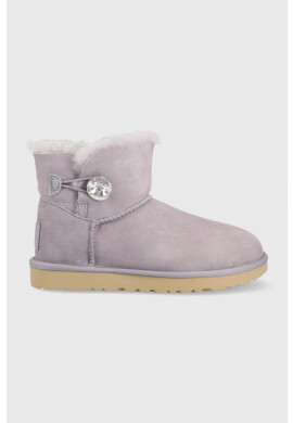 Ugg Велурени апрески W Mini Bailey Button Bling в лилаво - Pepit.bg