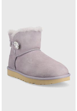 Ugg Велурени апрески W Mini Bailey Button Bling в лилаво - Pepit.bg