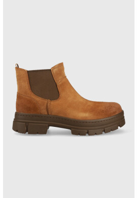 Ugg Велурени боти челси M Skyview Chelsea в кафяво - Pepit.bg