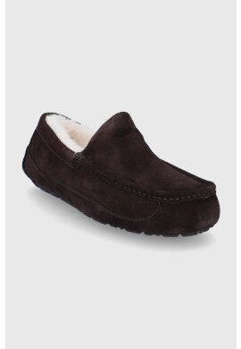 Ugg Велурени чехли Ascot в кафяво - Pepit.bg