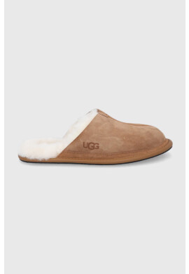 Ugg Велурени чехли в кафяво - Pepit.bg