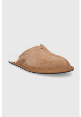 Ugg Велурени чехли в кафяво - Pepit.bg