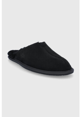 Ugg Велурени чехли M Hyde в черно - Pepit.bg