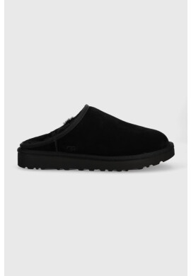 Ugg Велурени чехли M Classic Slip-on в черно - Pepit.bg