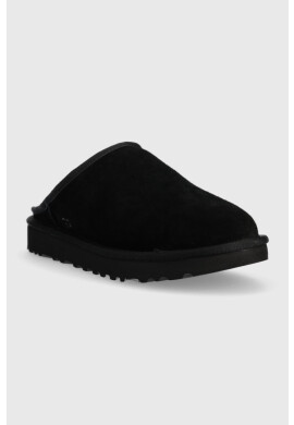 Ugg Велурени чехли M Classic Slip-on в черно - Pepit.bg