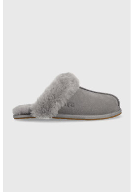 Ugg Велурени чехли W Scuffette Ii в сиво - Pepit.bg