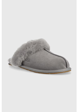 Ugg Велурени чехли W Scuffette Ii в сиво - Pepit.bg