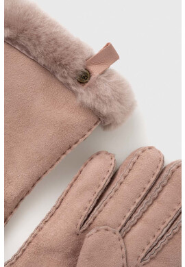 Ugg Велурени ръкавици в розово - Pepit.bg