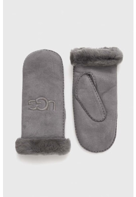 Ugg Велурени ръкавици в сиво - Pepit.bg