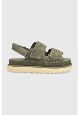 Ugg Велурени сандали Goldenstar в зелено с платформа 1141493 - Pepit.bg
