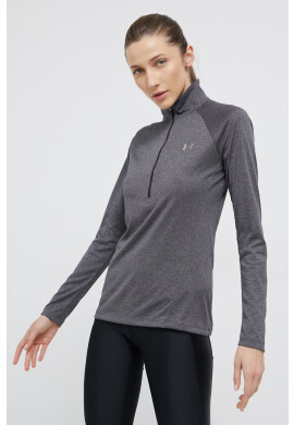 Under Armour Блуза с дълги ръкави 1320126 дамска в сиво с поло - Pepit.bg