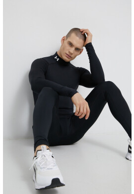 Under Armour Блуза с дълги ръкави 1369606 мъжка в черно с изчистен дизайн - Pepit.bg