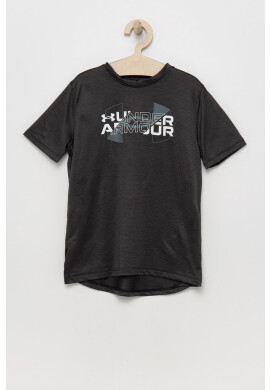 Under Armour Детска тениска 1361777 в черно с принт - Pepit.bg