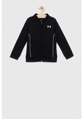 Under Armour Детски суичър в черно с изчистен дизайн - Pepit.bg