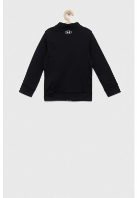 Under Armour Детски суичър в черно с изчистен дизайн - Pepit.bg