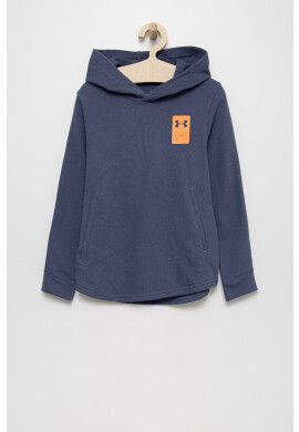 Under Armour Детски суичър 1370206 в тъмносиньо с принт - Pepit.bg
