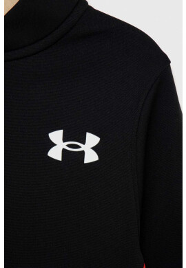 Under Armour Детски суичър в черно с изчистен дизайн - Pepit.bg