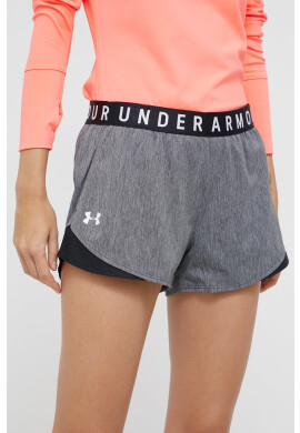 Under Armour Къс панталон за трениране Play Up Twist 3.0 в черно с изчистен дизайн със стандартна талия - Pepit.bg