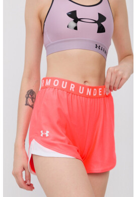 Under Armour Къс панталон за трениране Play Up 3.0 в розово с принт със стандартна талия - Pepit.bg