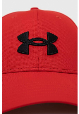 Under Armour Шапка с козирка Blitzing в червено с апликация - Pepit.bg