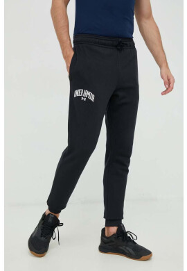 Under Armour Спортен панталон в черно с принт - Pepit.bg
