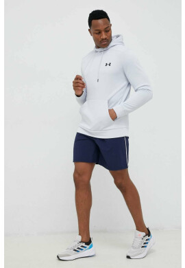 Under Armour Спортен суичър в сиво с качулка с изчистен дизайн - Pepit.bg