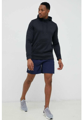 Under Armour Спортен суичър в черно с качулка с изчистен дизайн - Pepit.bg