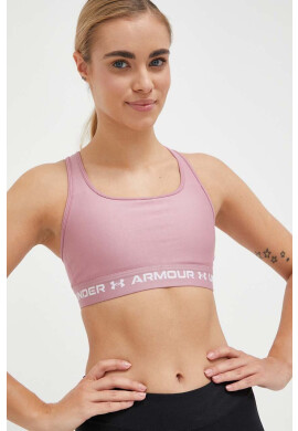 Under Armour Спортен сутиен Crossback в розово - Pepit.bg