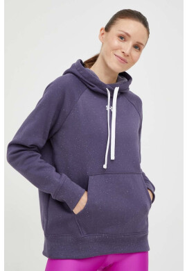 Under Armour Суичър в тъмносиньо с качулка с изчистен дизайн - Pepit.bg
