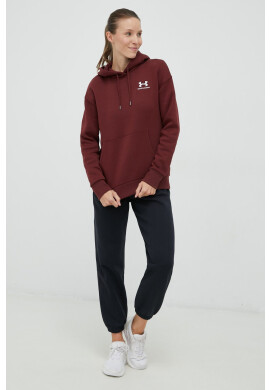 Under Armour Суичър в бордо с изчистен дизайн - Pepit.bg
