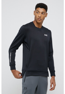 Under Armour Суичър в синьо с качулка с изчистен дизайн - Pepit.bg