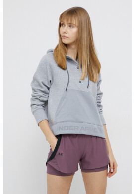 Under Armour Суичър 1365844 дамски в сиво с принт - Pepit.bg