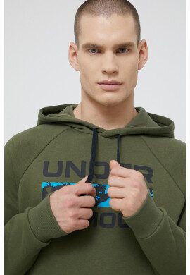 Under Armour Суичър в тъмносиньо с качулка с изчистен дизайн - Pepit.bg