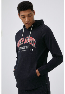 Under Armour Суичър 1370354 мъжка в черно с принт - Pepit.bg