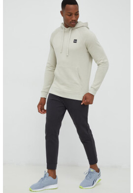 Under Armour Суичър в бежово с качулка с изчистен дизайн - Pepit.bg