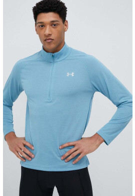 Under Armour Суичър за джогинг Streaker в зелено с изчистен дизайн - Pepit.bg