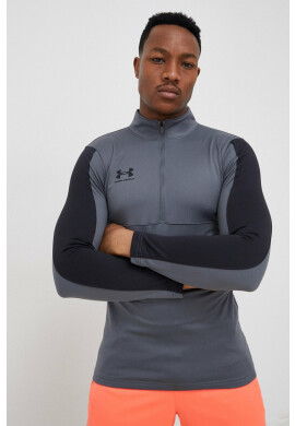 Under Armour Суичър за трениране Challenger в сиво с изчистен дизайн - Pepit.bg