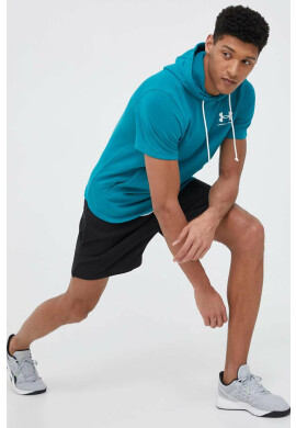 Under Armour Суичър за трениране Rival в зелено с качулка с изчистен дизайн - Pepit.bg