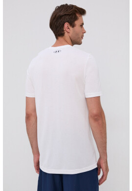 Under Armour Тениска 1361131 мъжка в бяло с принт - Pepit.bg