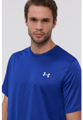 Under Armour Тениска 1361426 мъжка в тъмносиньо с изчистен дизайн - Pepit.bg