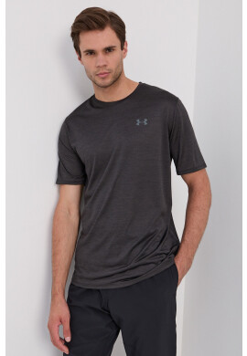 Under Armour Тениска 1361426 мъжка в черно с изчистен дизайн - Pepit.bg